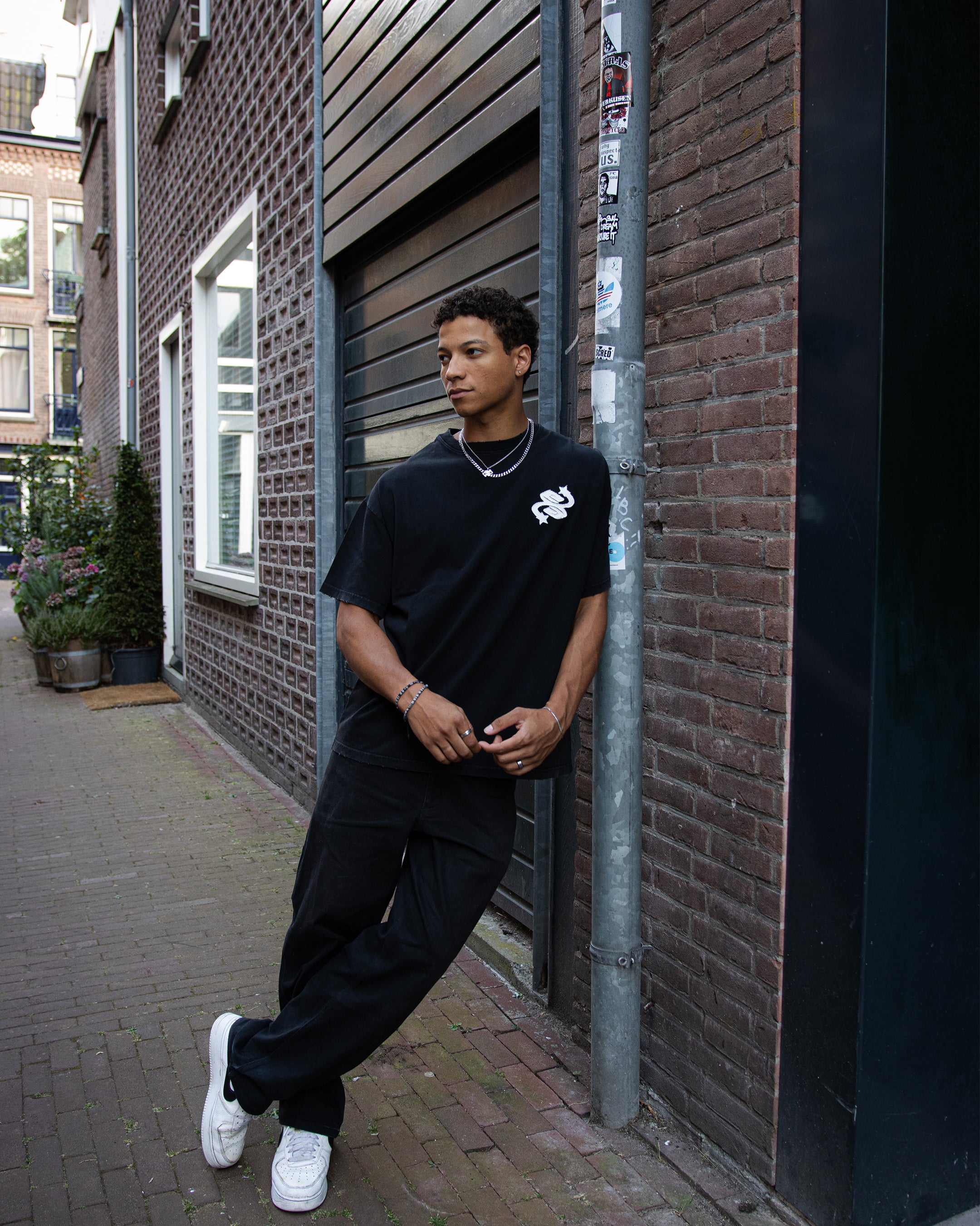 Echo Patch T-Shirt Faded Black