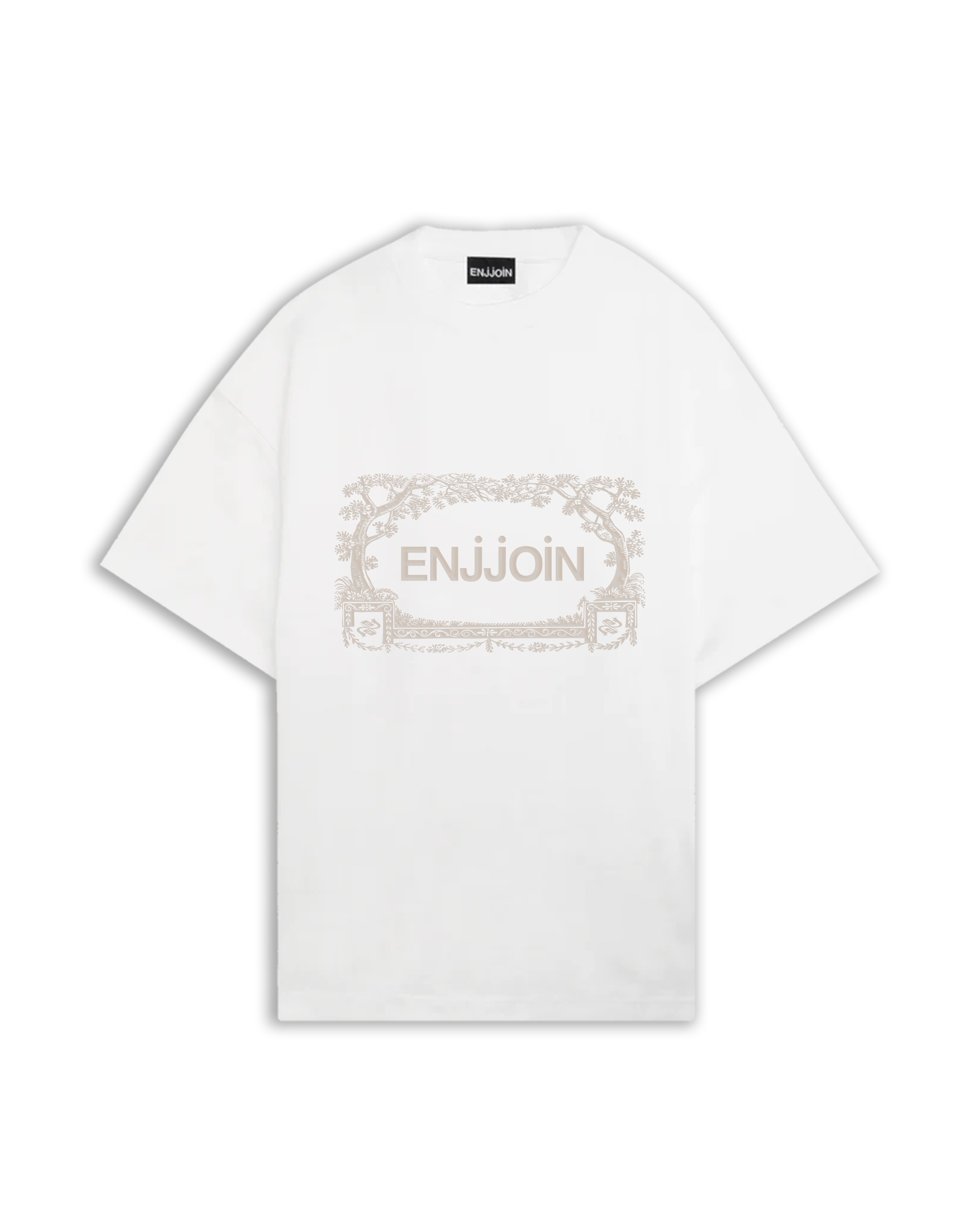 Flora T-Shirt Sand White