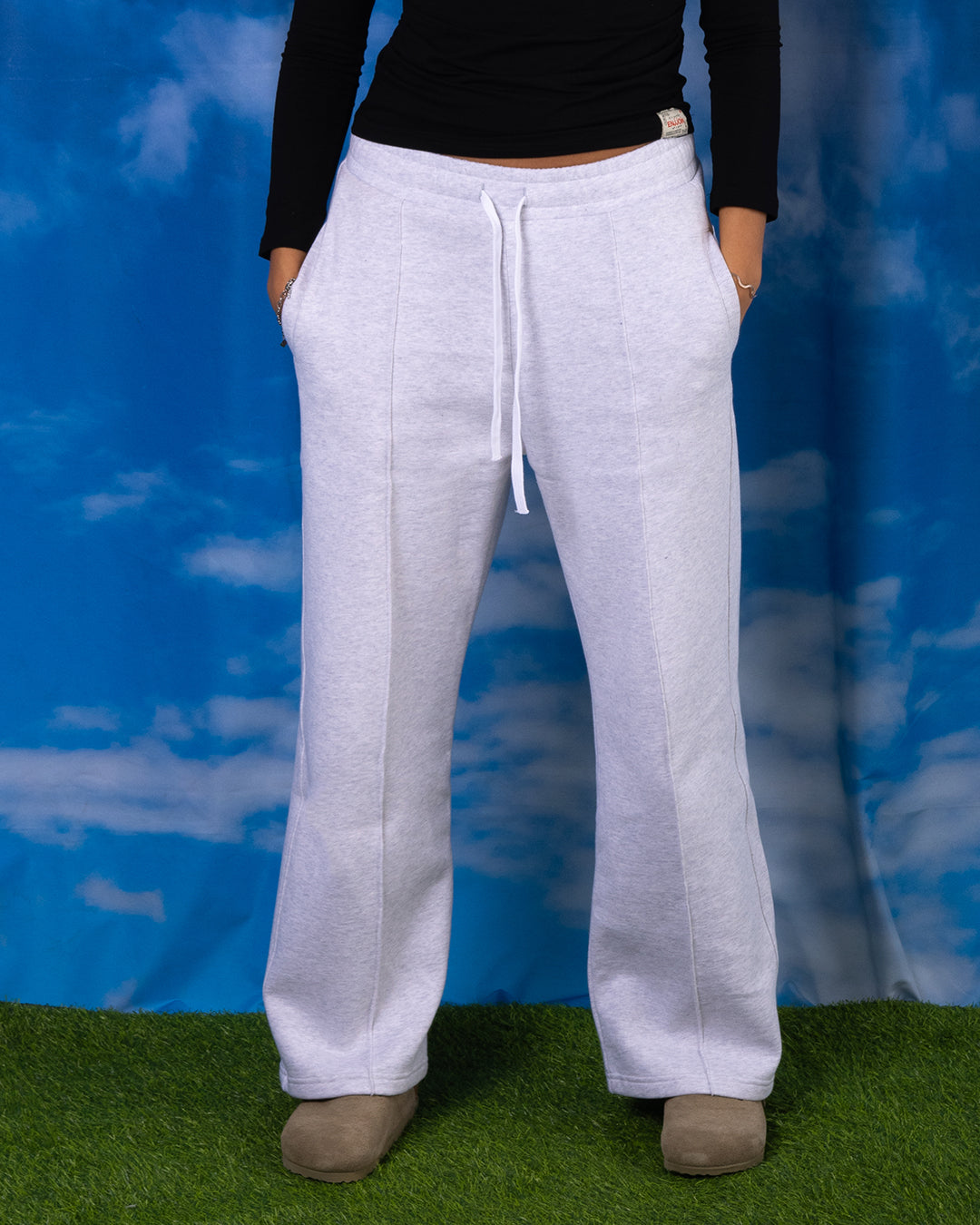 Flora Jogger Light Grey (Wide Leg)