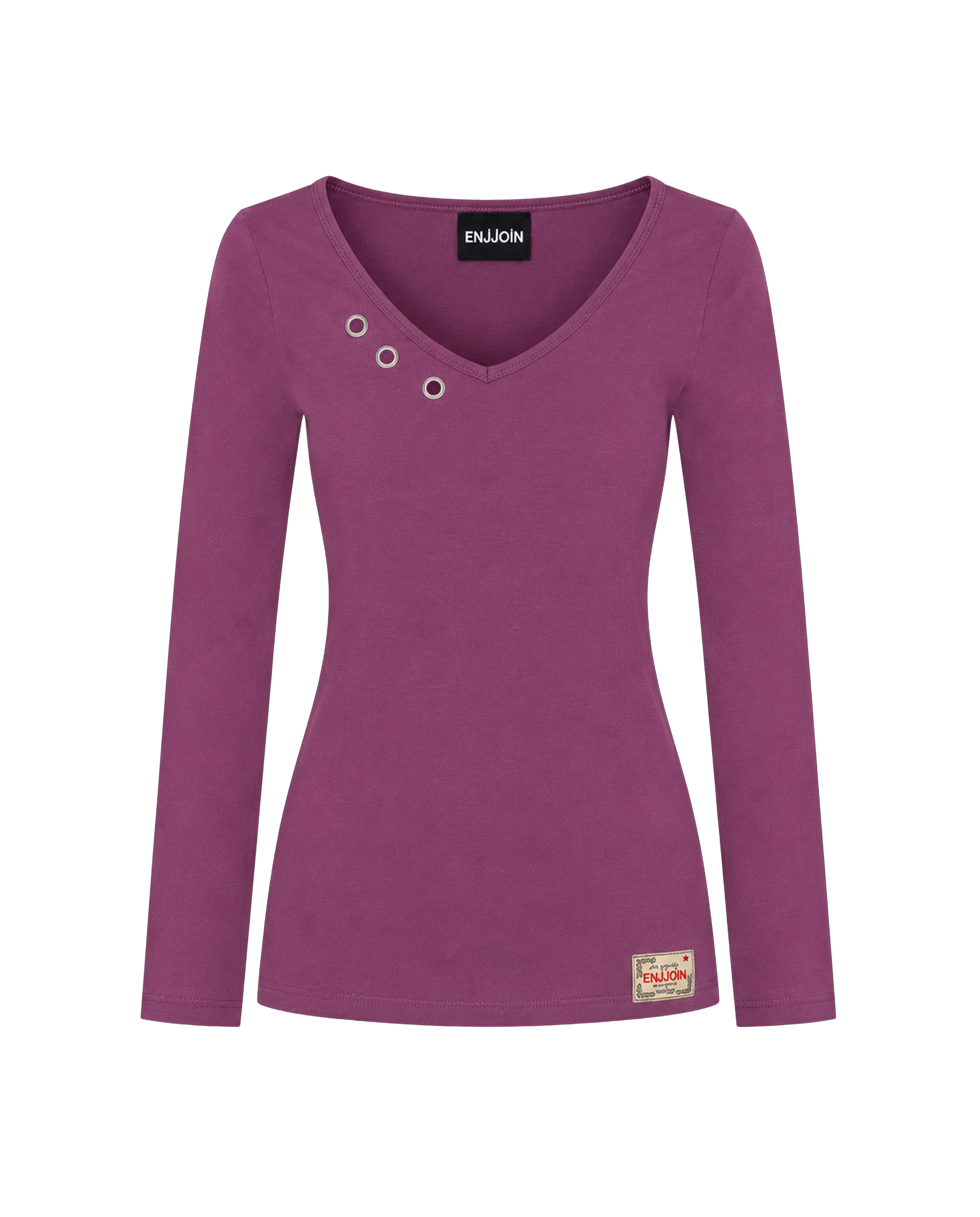 V-Neck Top Purple