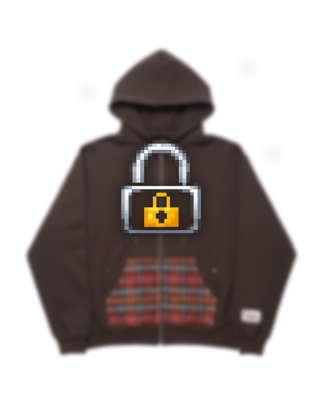 Double Pocket Zip-Hoodie Brown