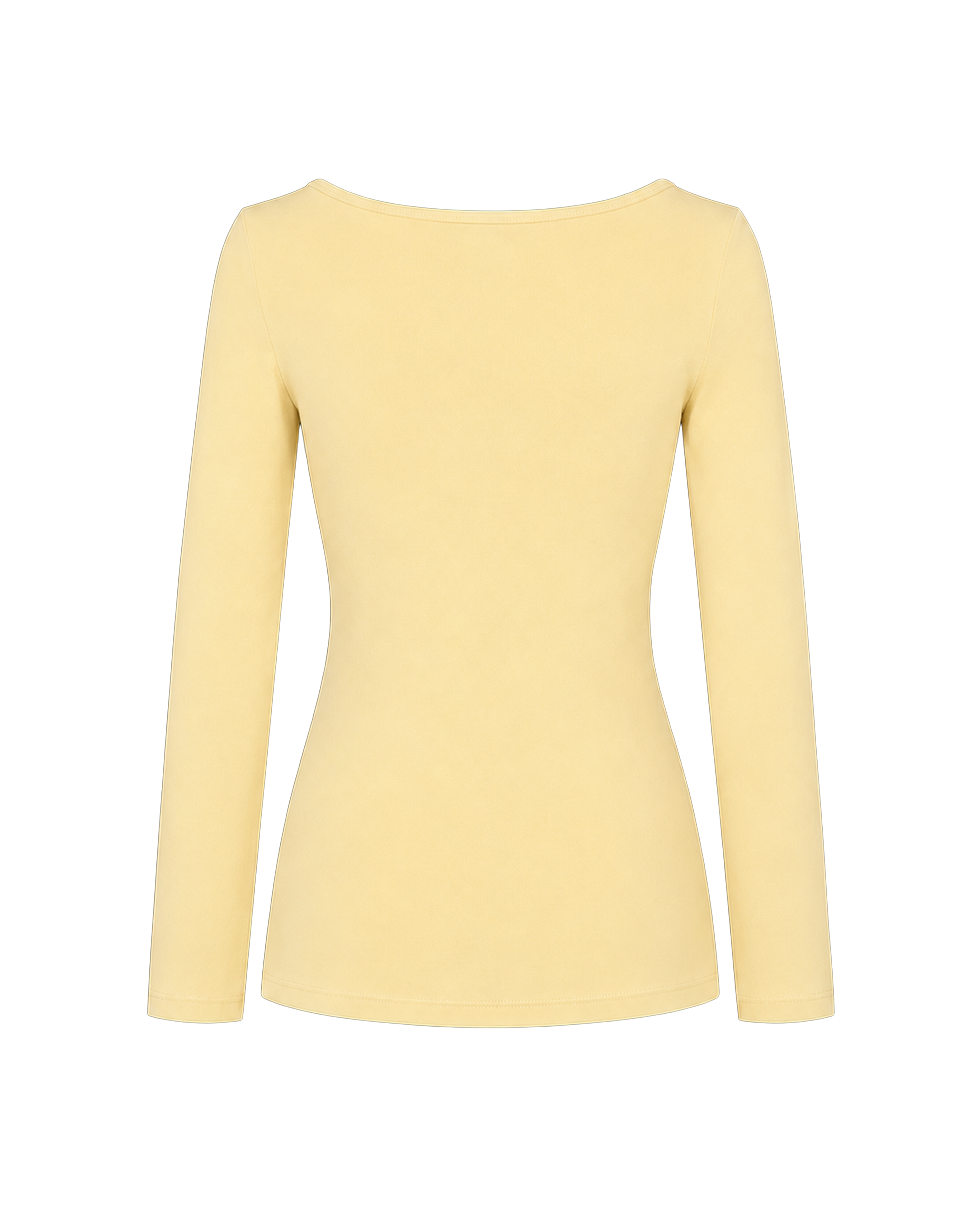 V-Neck Top Butter Yellow