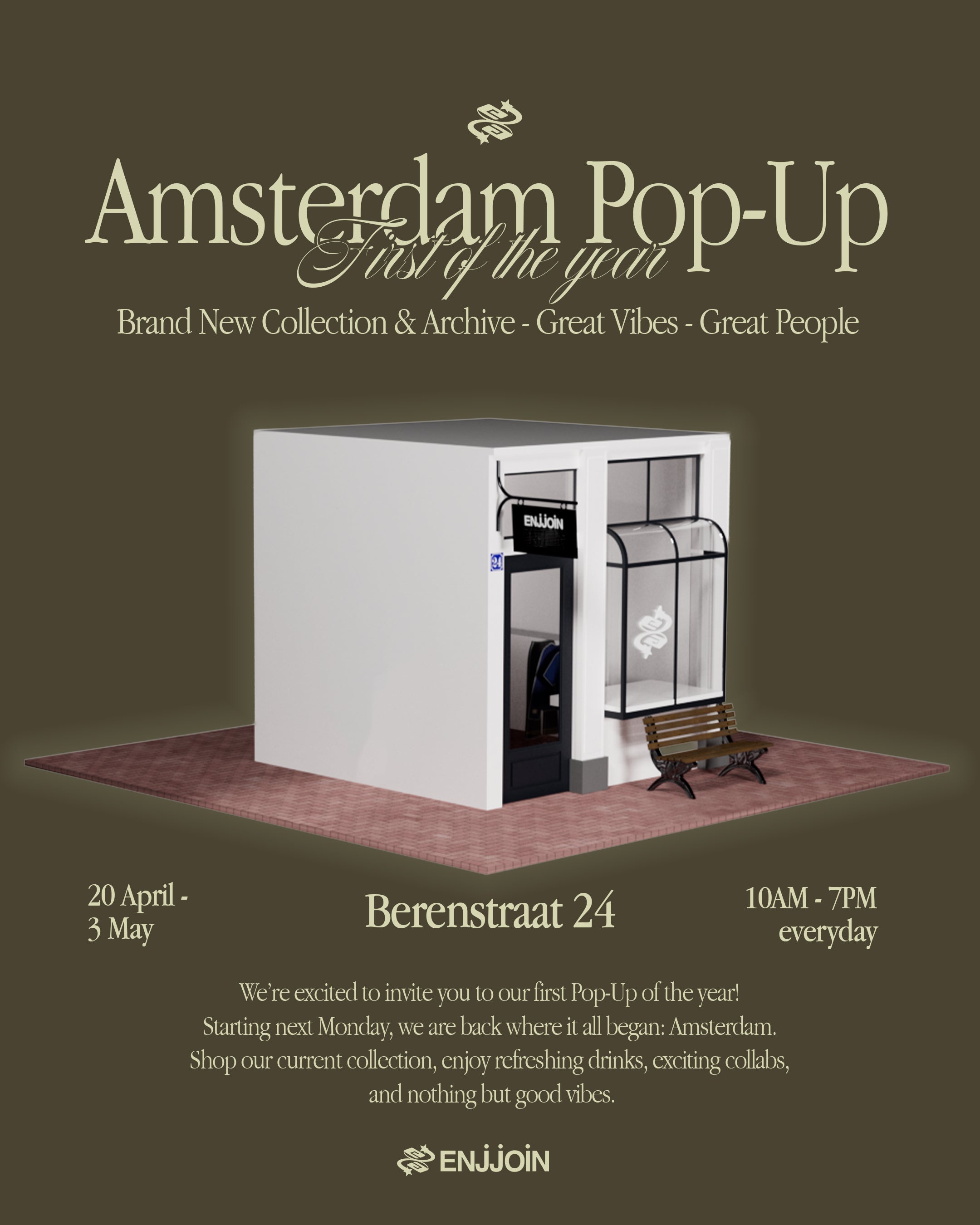 The Amsterdam ENJJOIN Pop-Up is back!