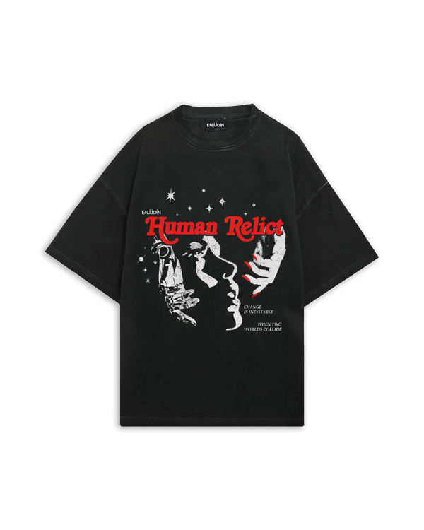 Human Relict T-Shirt Washed Black