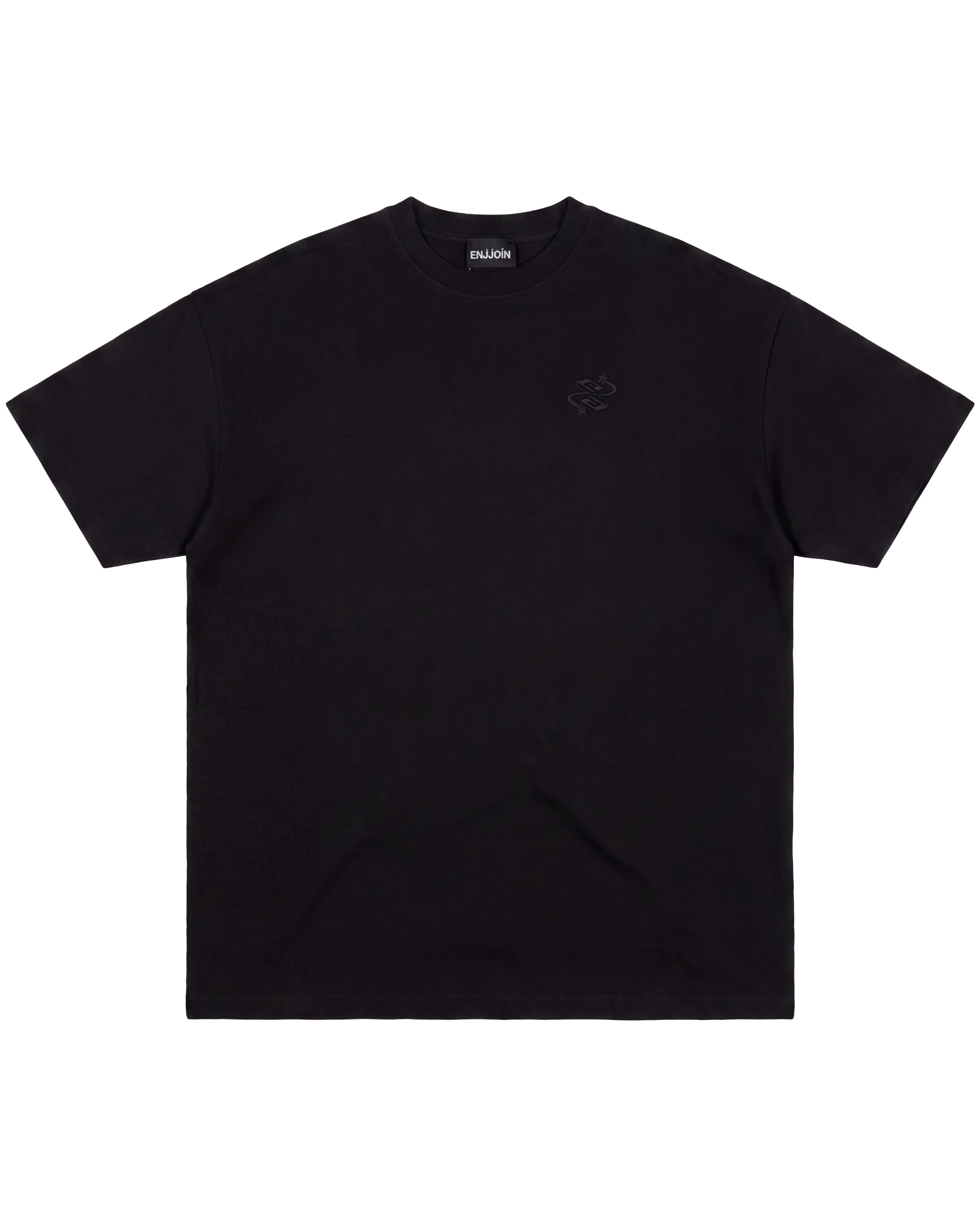 Echo Tonal Embroidery T-Shirt Black